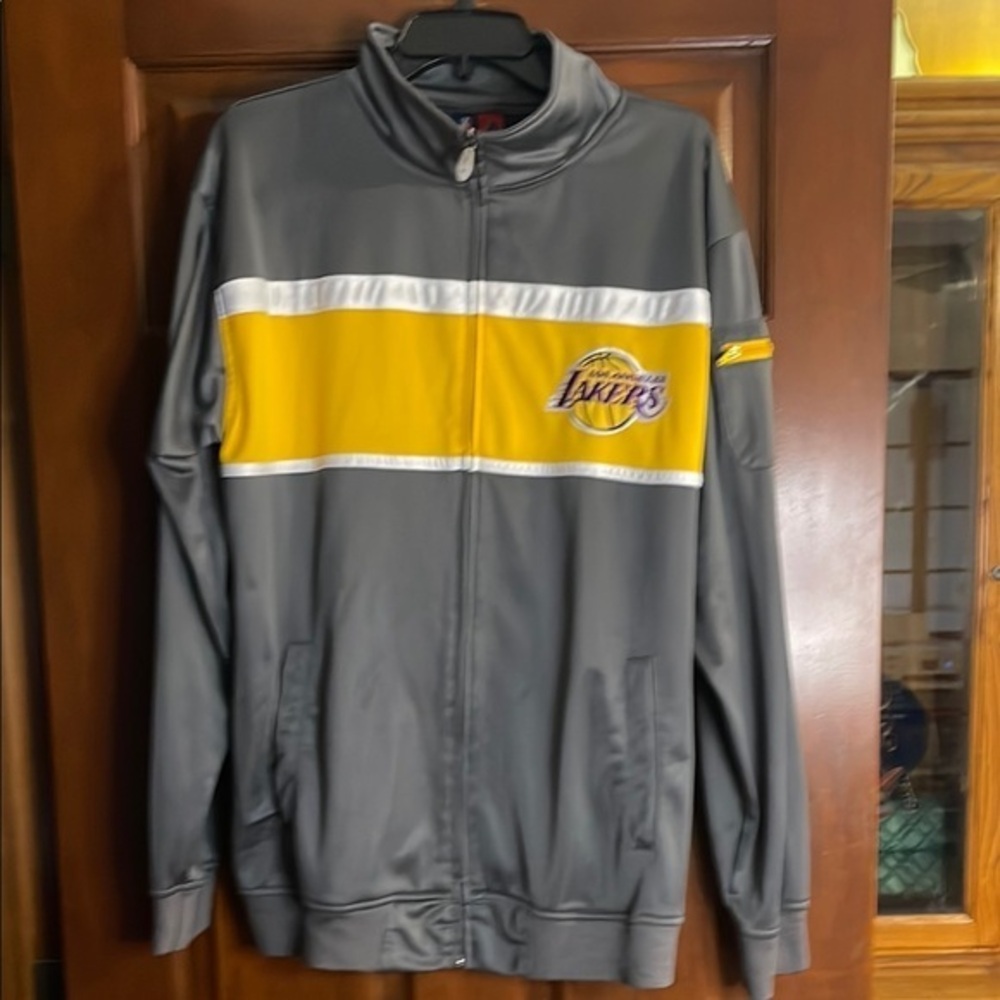 NBA MAJESTIC  Lakers Jacket LARGE TALL